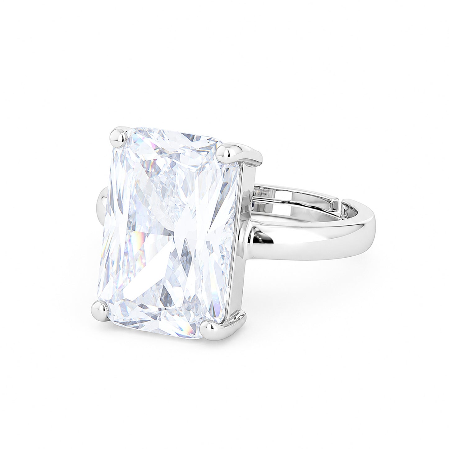 Silver Plated AD Finger Ring for Women