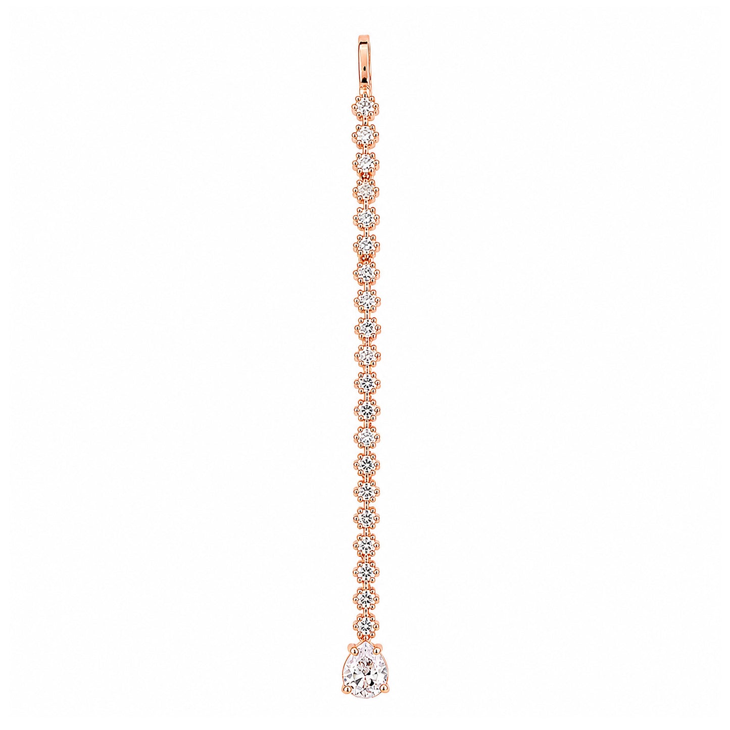 Rose gold Plated AD Teardrop Maang Tikka for Women