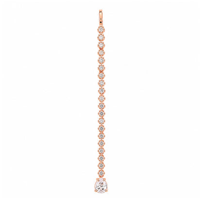 Rose gold Plated AD Teardrop Maang Tikka for Women