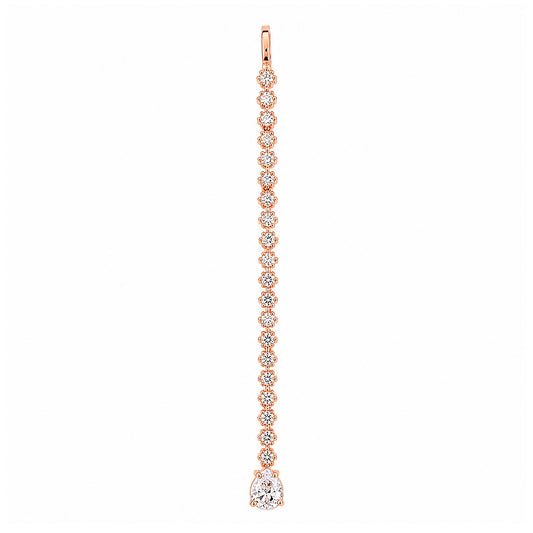 Rose gold Plated AD Teardrop Maang Tikka for Women