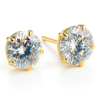 Gold Plated AD Minimal Stud Earrings