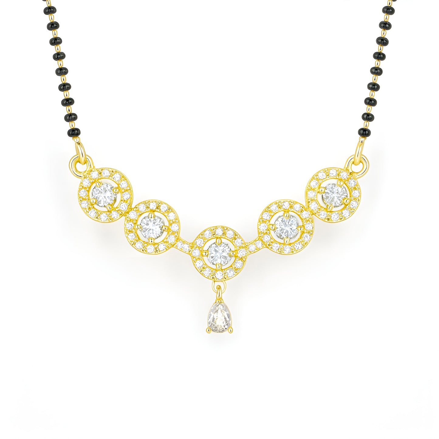 Gold Plated AD Studded Mangalsutra for Women