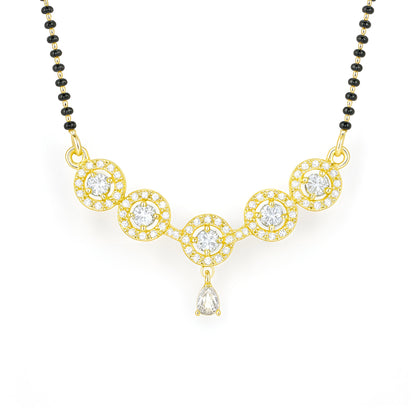 Gold Plated AD Studded Mangalsutra for Women