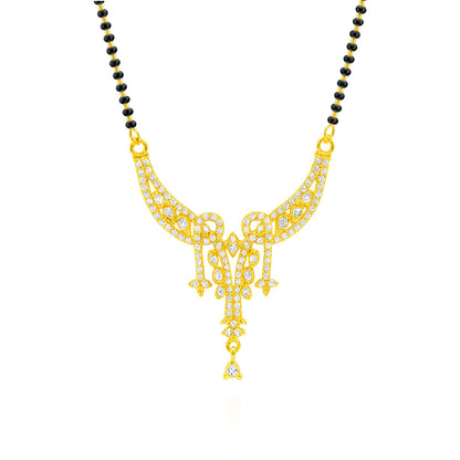 Gold Plated AD Studded Mangalsutra for Women