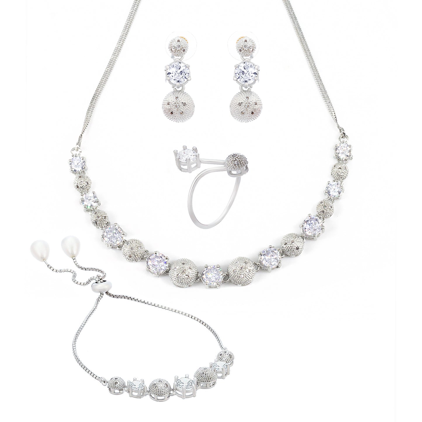 AD-Studded Jewellery Set