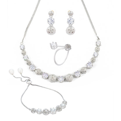 AD-Studded Jewellery Set