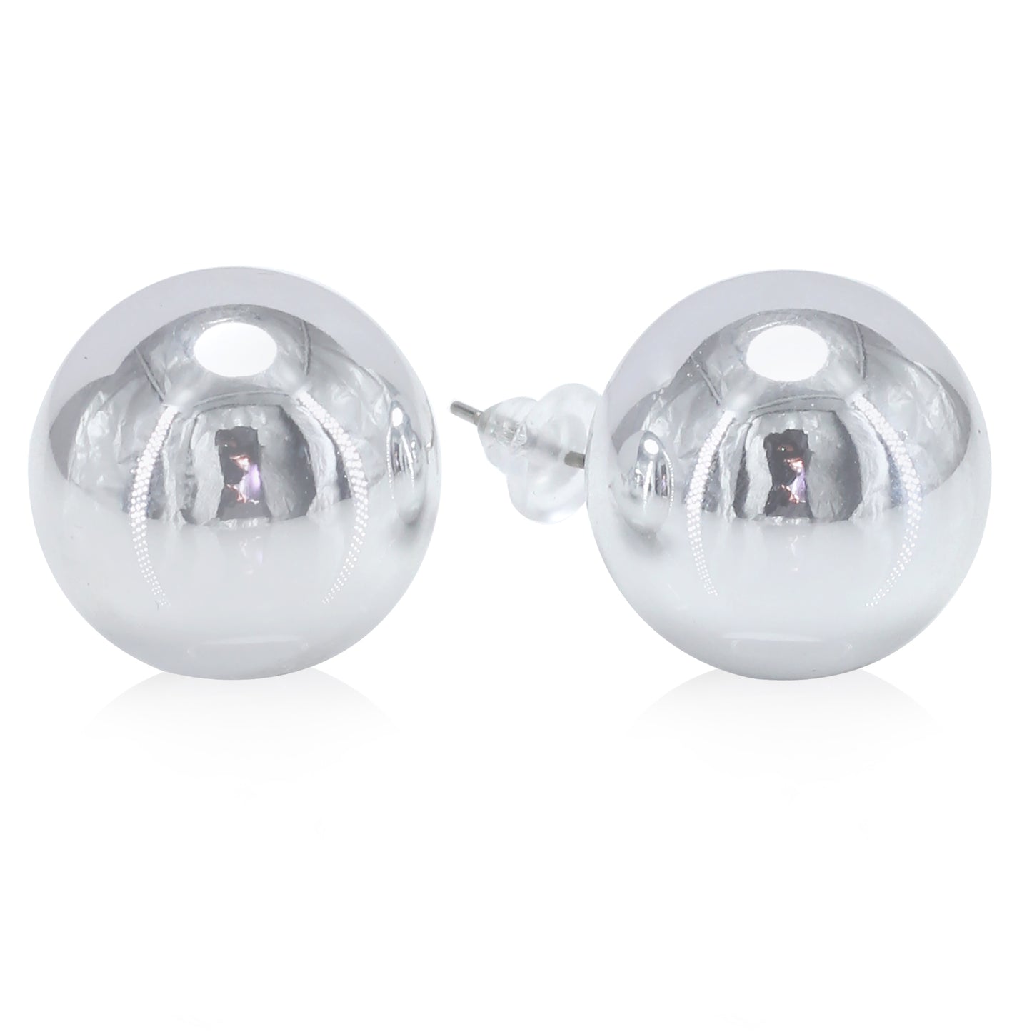 Metallic Stud Earrings
