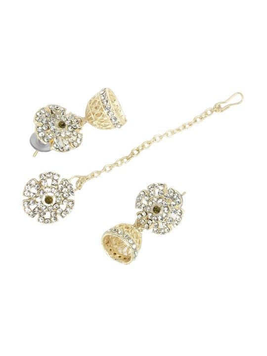 Green Floral Jewellery Set