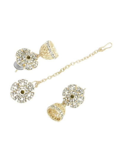 Green Floral Jewellery Set