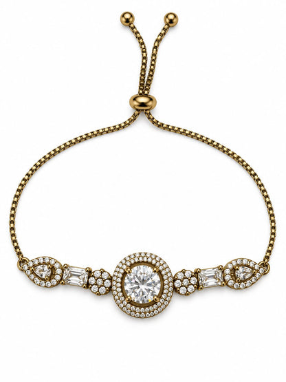 South India Gold Plated AD Bracelet for Women