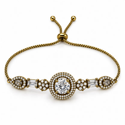 South India Gold Plated AD Bracelet for Women