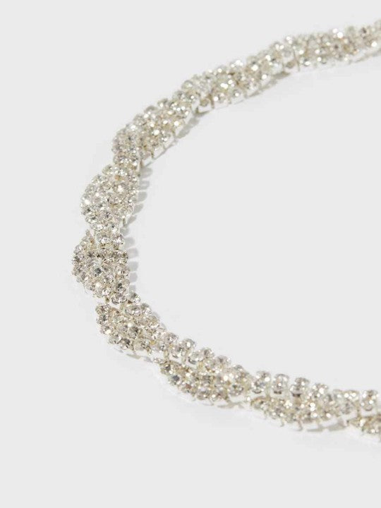 Twisted CZ Stones Jewellery Set
