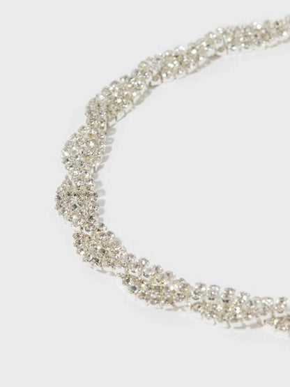 Twisted CZ Stones Jewellery Set