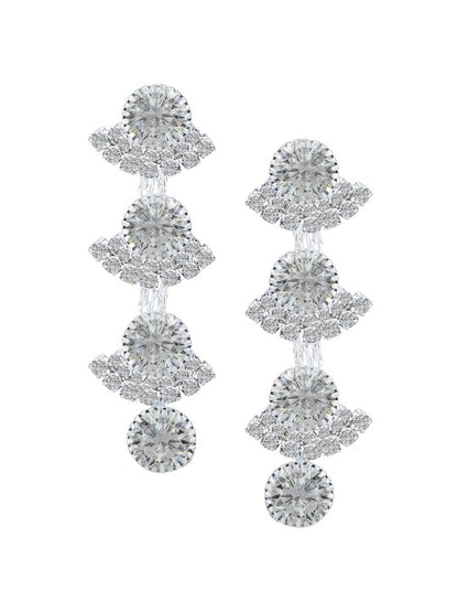 Silver Plated CZ-Studded Jewellery Set