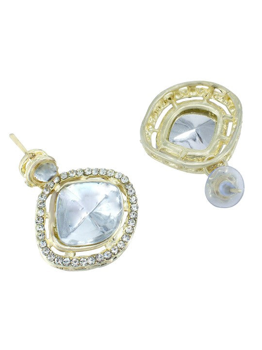 Kundan Square Jewellery Set