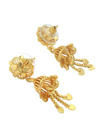 Floral Jhumka Drop Earrings