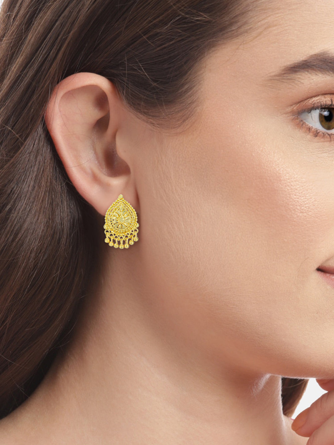 Pack of 6 Gold Plated Hoop, Jhumkas & Studs Earrings