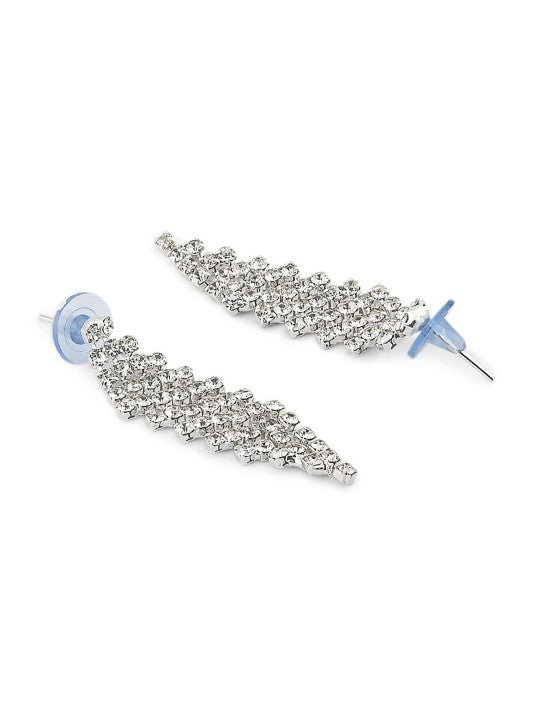 Silver Plated CZ-Studded Jewellery Set
