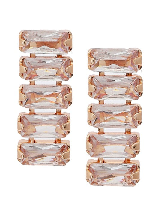 Rose Gold Plated CZ Jewellery Set
