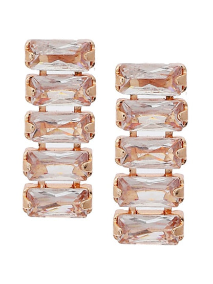 Rose Gold Plated CZ Jewellery Set