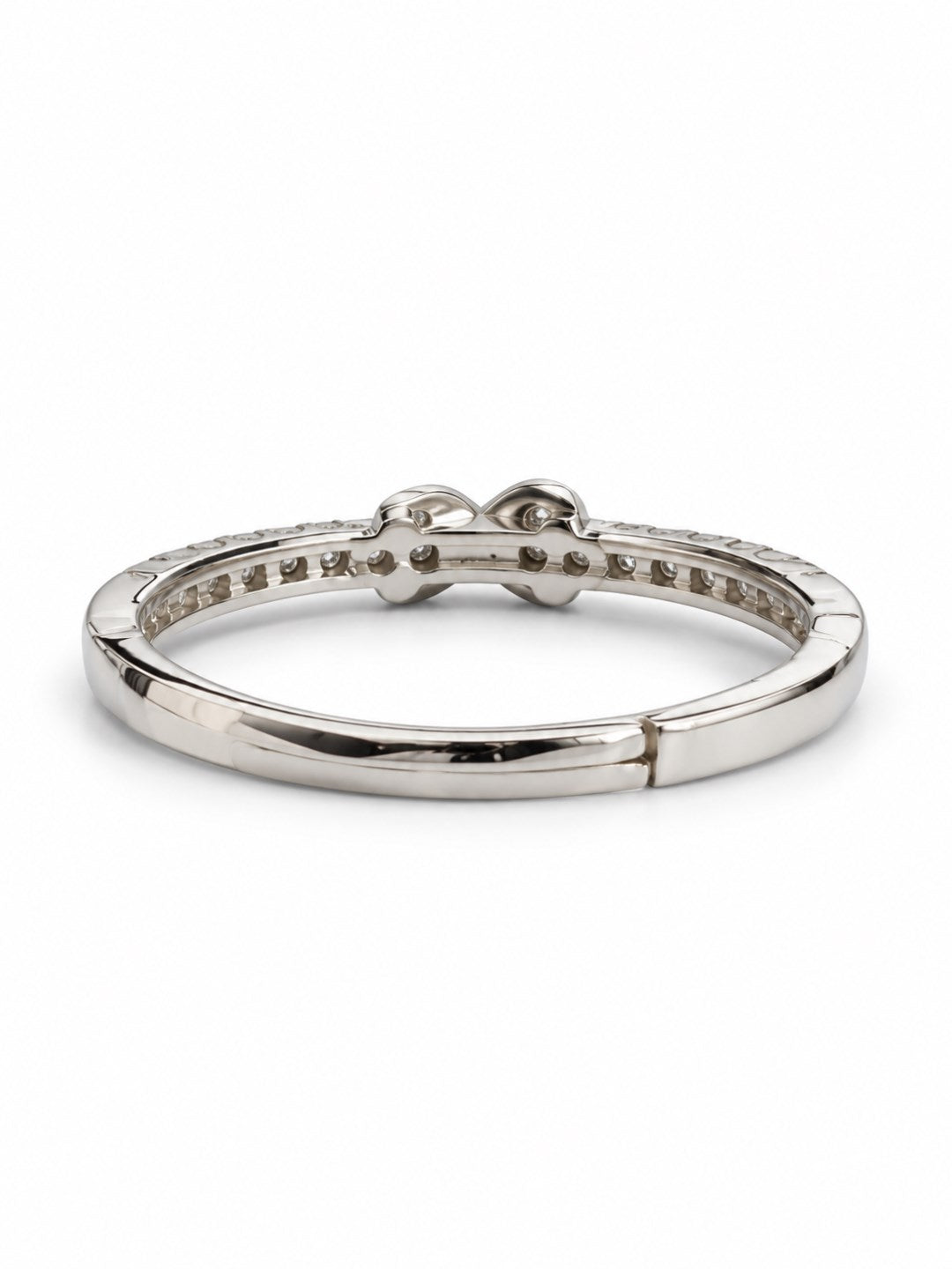 Clear Stone Infinity Knot Ring - Silver Plated, image5