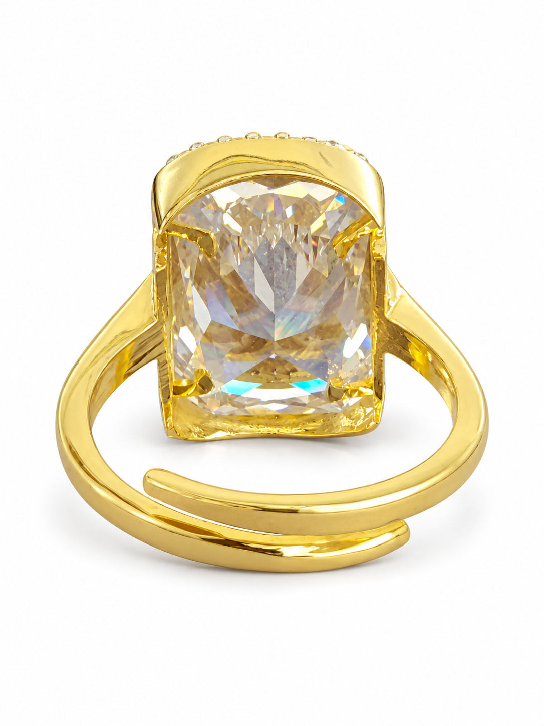 Gold Plated AD Adjustable Trendy Finger Ring - product image 5