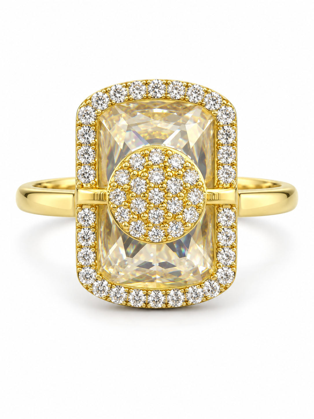 Gold Plated AD Adjustable Trendy Finger Ring - product image 6