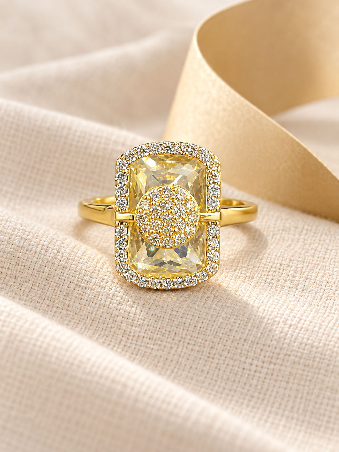 Gold Plated AD Adjustable Trendy Finger Ring - product image 7