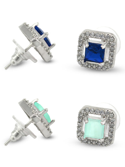Pack of 2 AD Stud Earrings