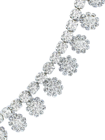 Floral CZ Stones Jewellery Set