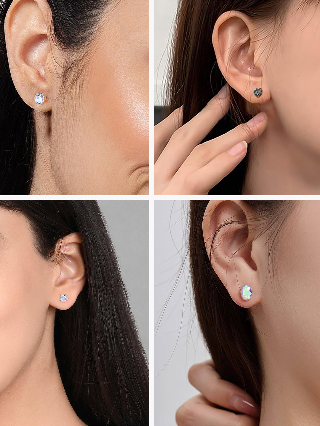 Pack of 8 Studs & Hoop Earrings