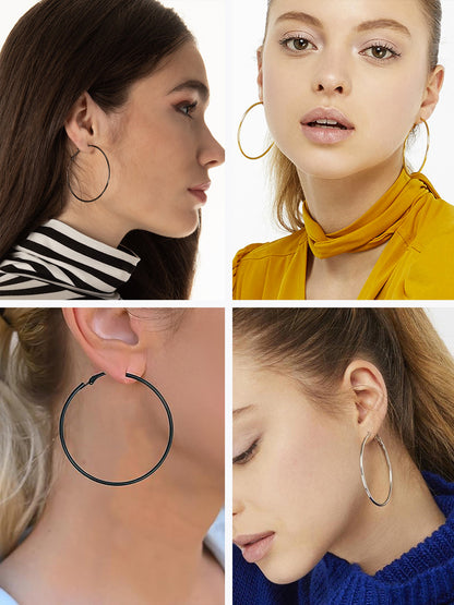Pack of 8 Studs & Hoop Earrings