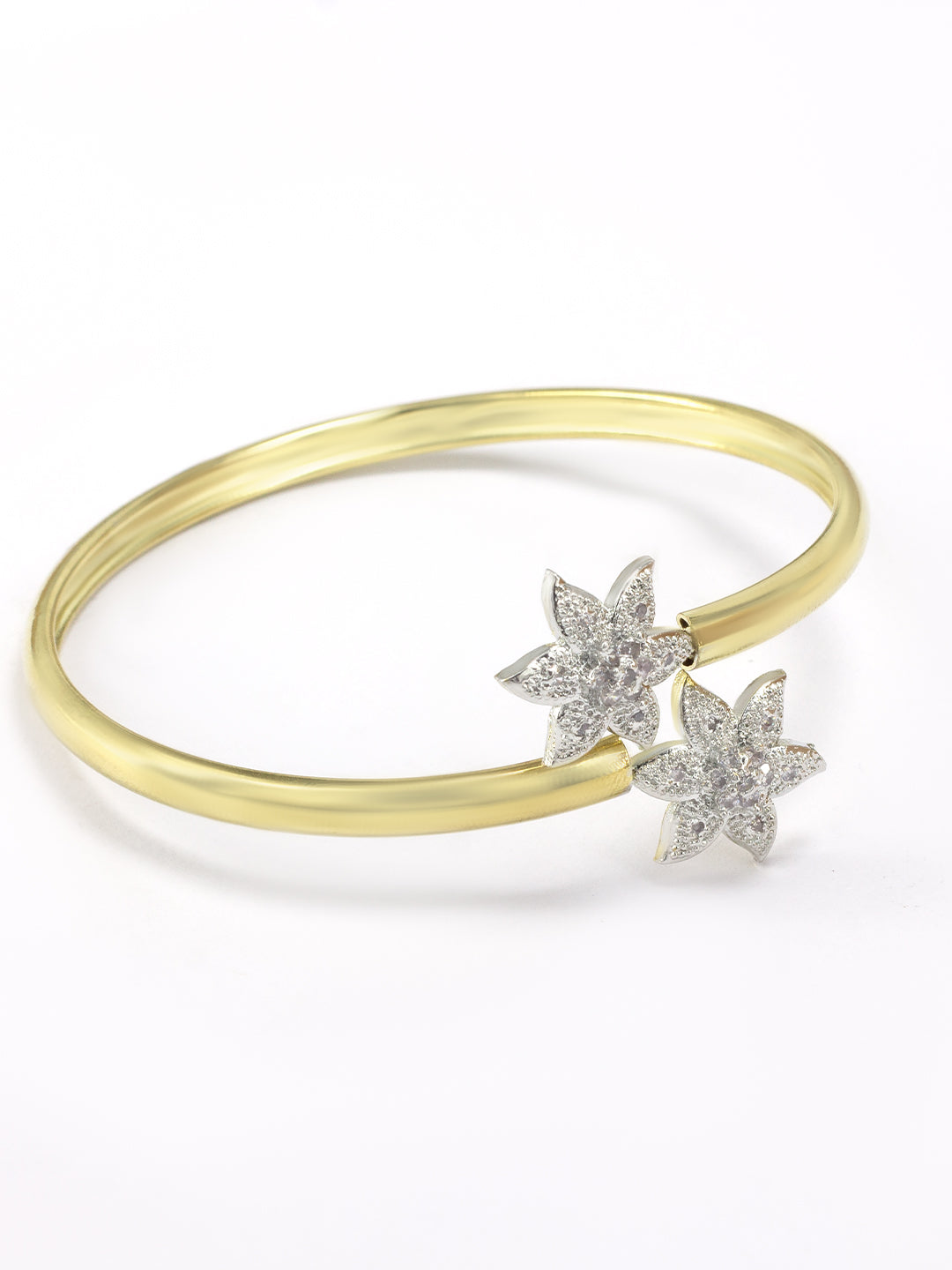 Floral AD Pendant Set With Adjustable Finger Ring & Bracelet