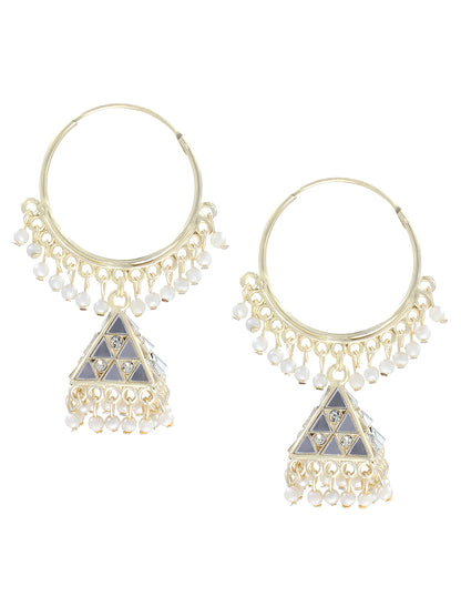 Pack of 3 Hoop Jhumka Earrings
