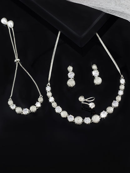 AD-Studded Jewellery Set