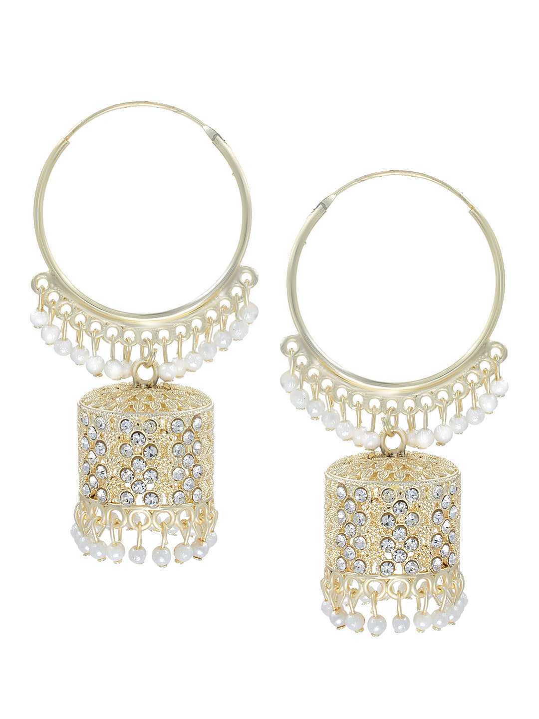 Pack of 3 Hoop Jhumka Earrings