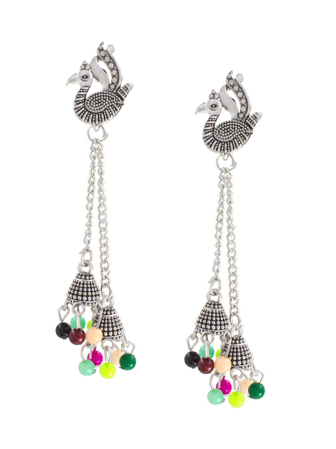 Pack of 4 Oxidized Jhumka Earrings