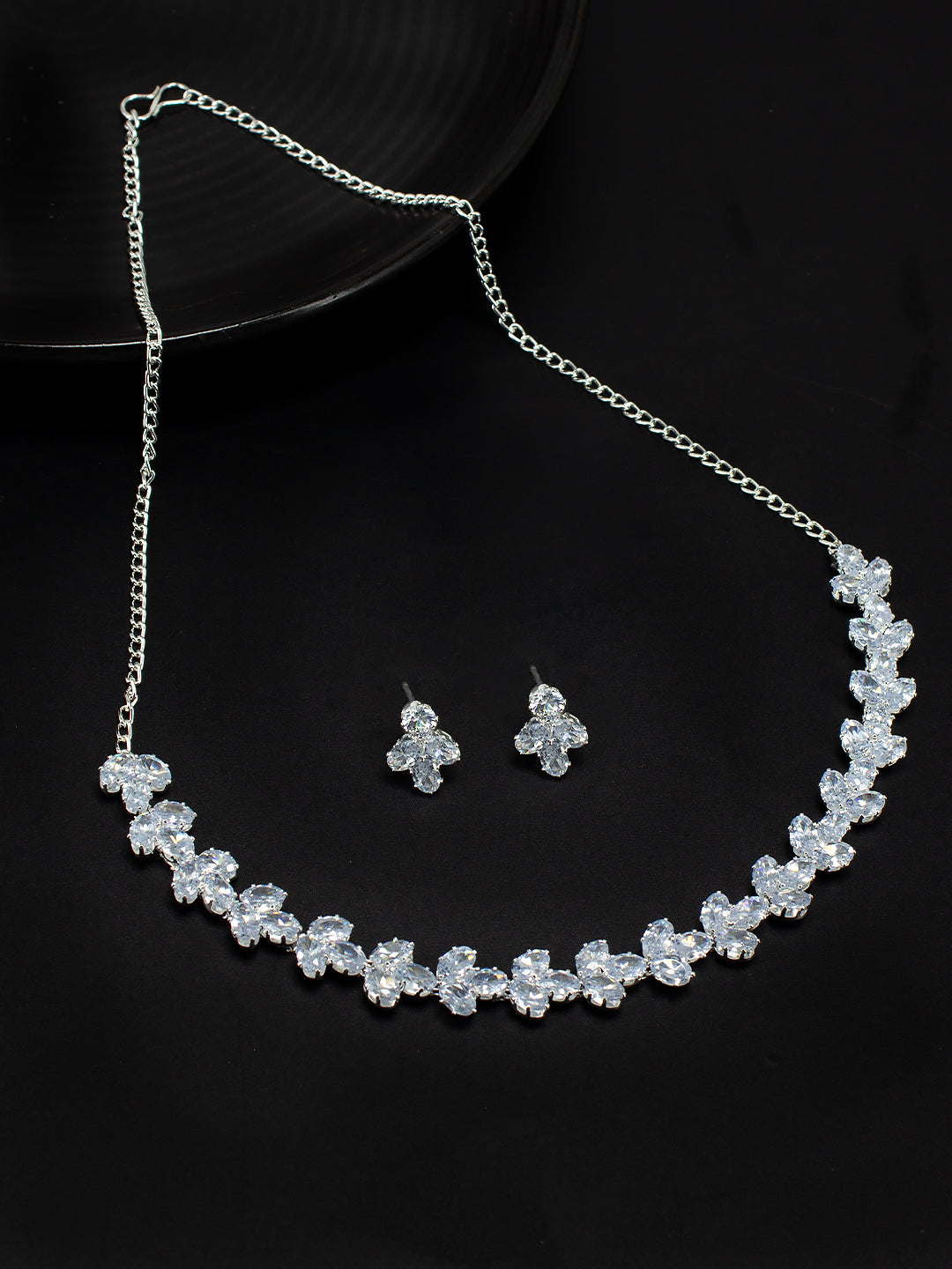 Floral Crystal Jewellery Set