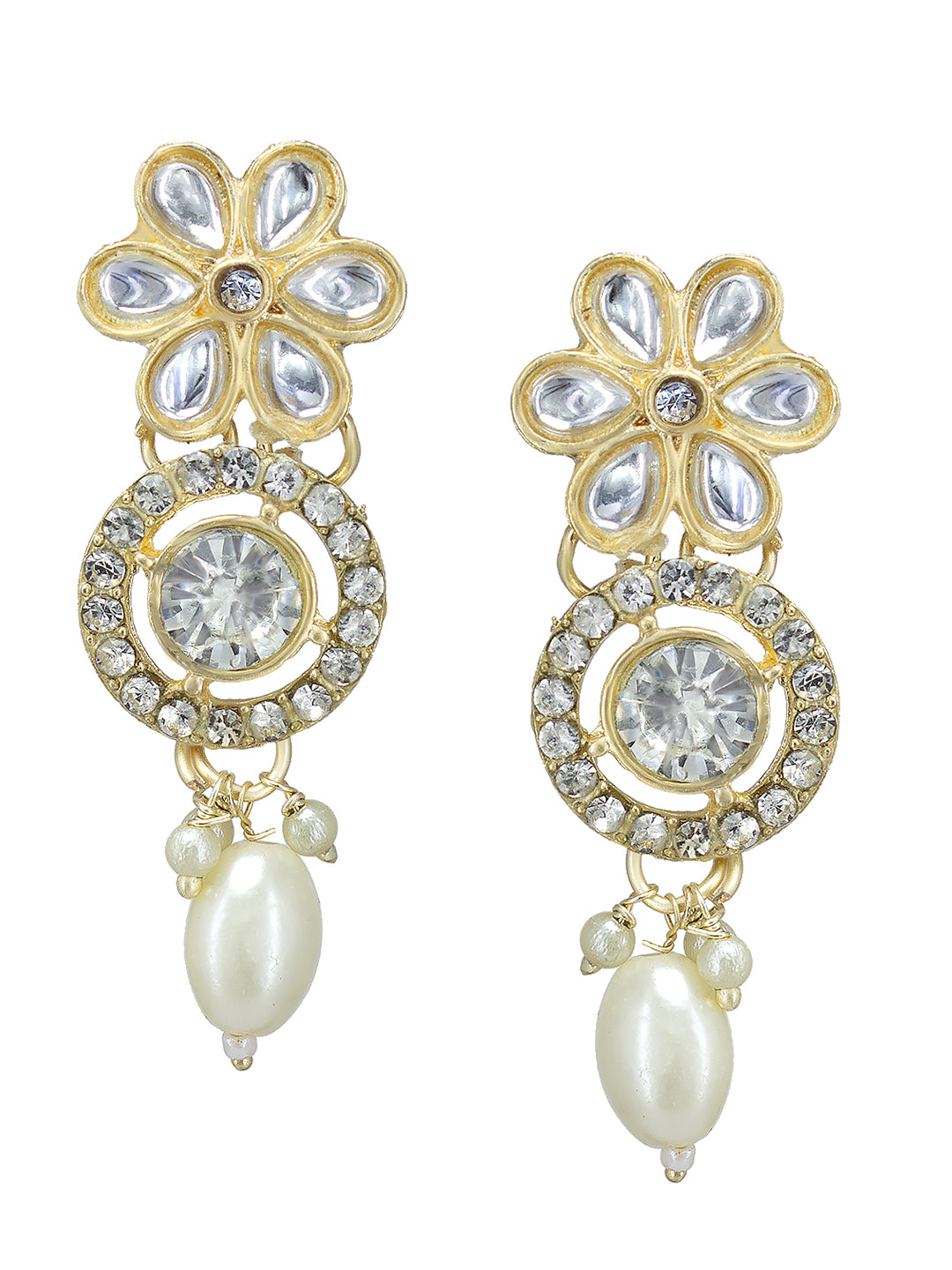 Kundan & Beads Floral Jewellery Set