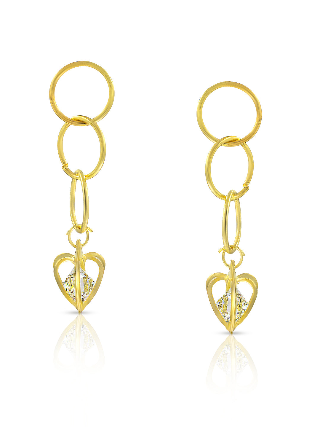 Circular Bead Drop Earrings