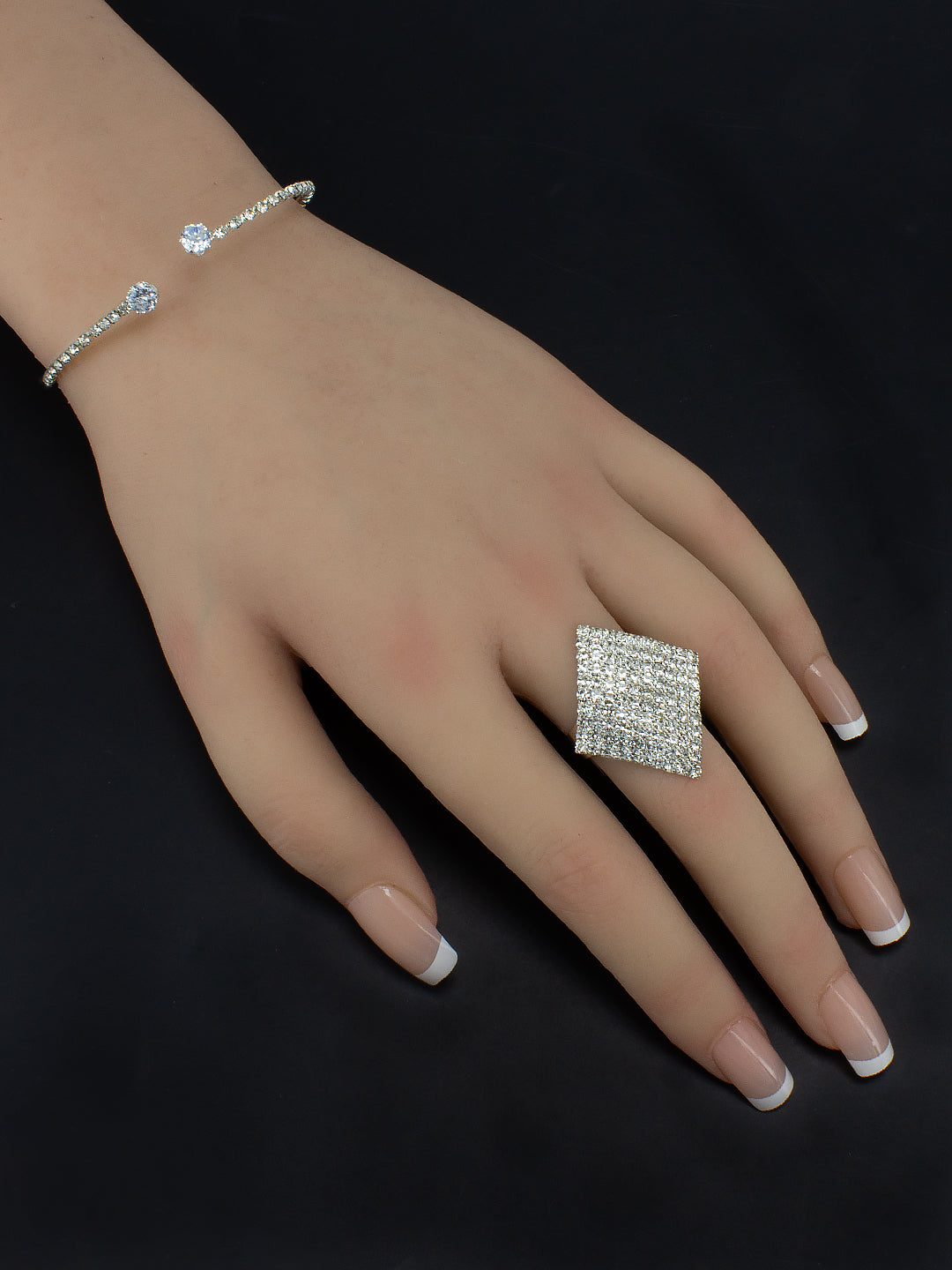 Silver Plated CZ Jewellery Set