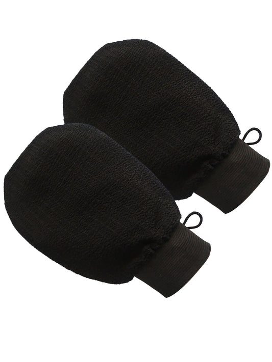 Set Of 2 Exfoliating Bath Gloves Body & Face