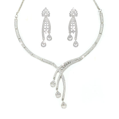 AD-Studded Designer Jewellery Set