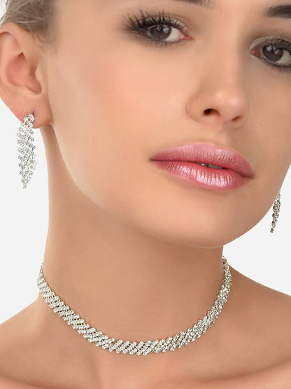 CZ Choker Jewellery Set
