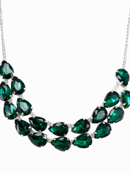 Green Double Layered Jewellery Set