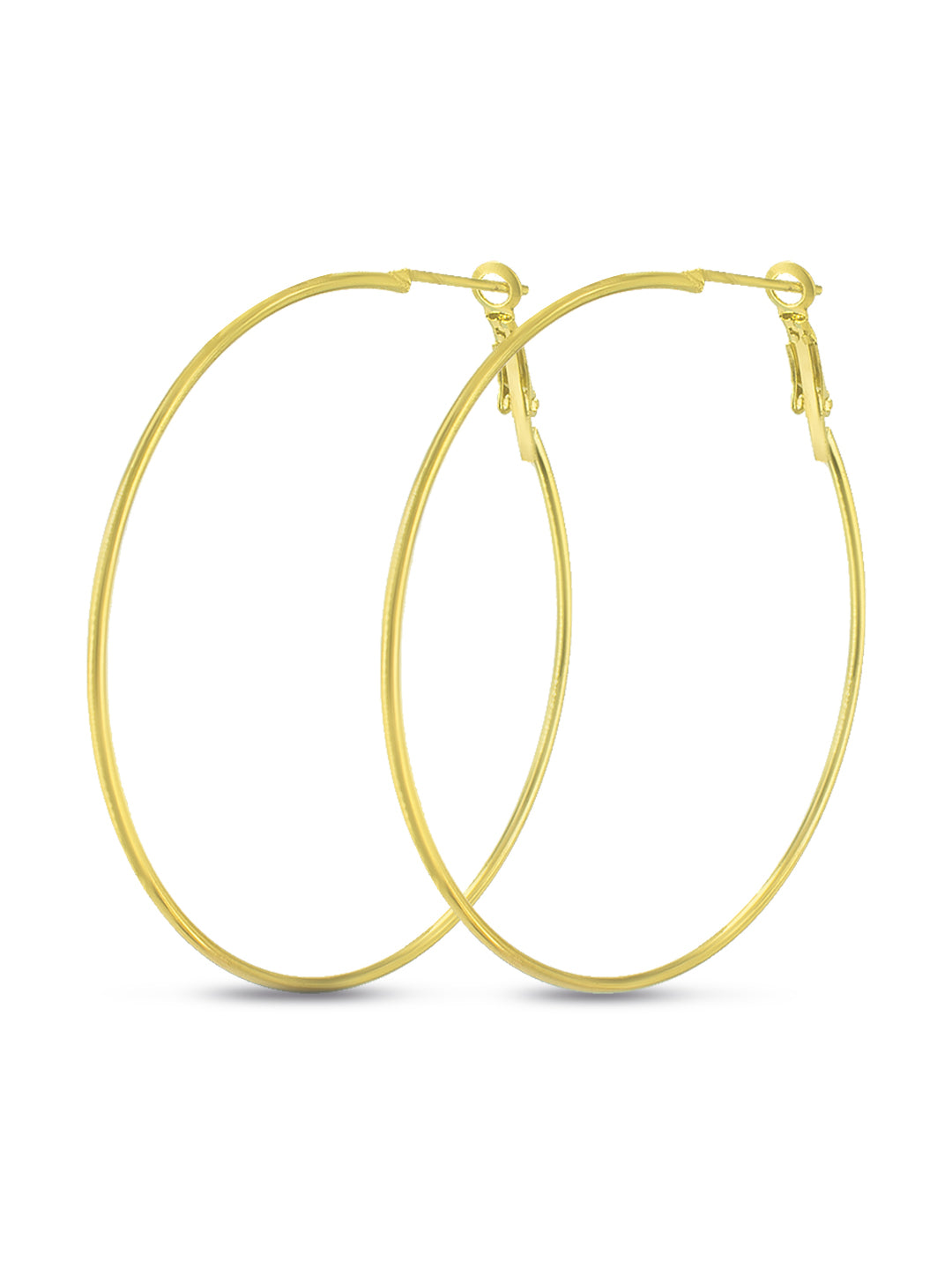 Gold Plated Big Hoop Earrings