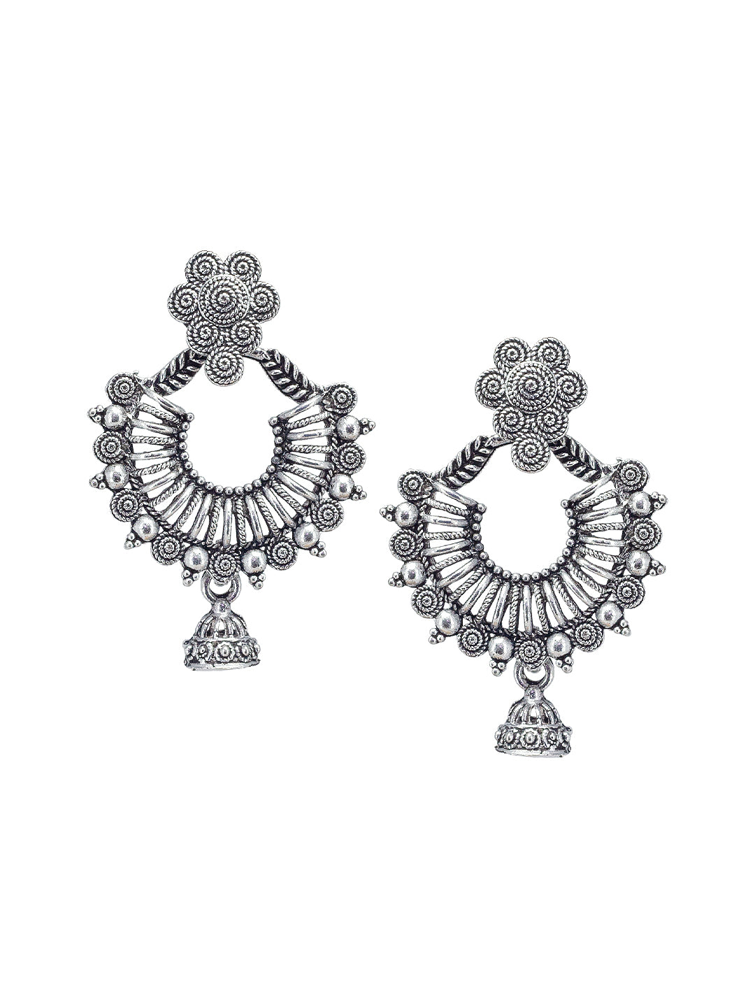 Floral Mini Chandbaali  Earrings