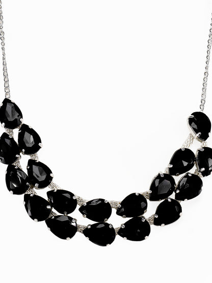 Black Double Layered Jewellery Set