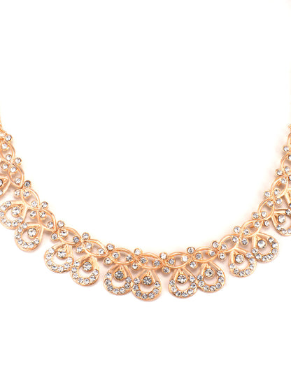 Gold Plated CZ Jewellery Set