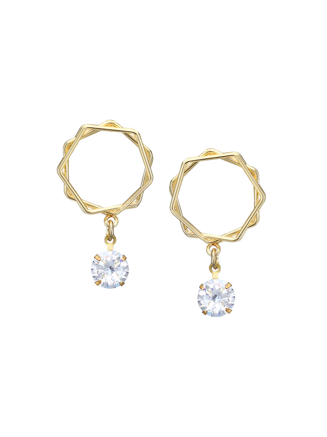CZ Drop Earrings
